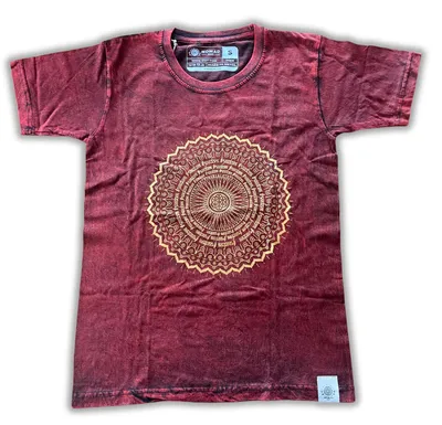 Imagen del producto de Camiseta Nomad Sari pequeña - Mandala - Granate
