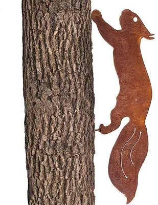 Produktbild von Gartendekoration aus Metall - 30 cm - Naturroter Patina
