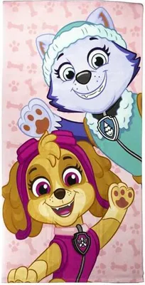 Produktbild von Strandbadetuch The Paw Patrol Rosa 70 x 140 cm Mikrofaser