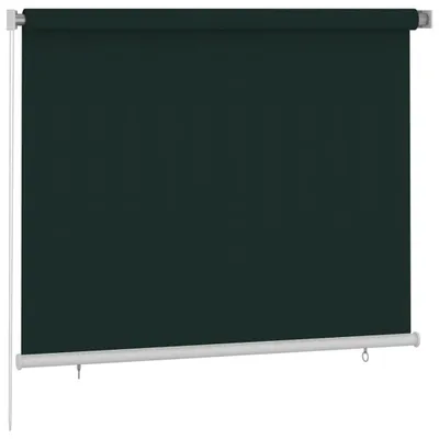Productafbeelding van vidaXL Buitenrolgordijn, 185 (breedte) x 140 (hoogte) cm, donkergroen, HDPE