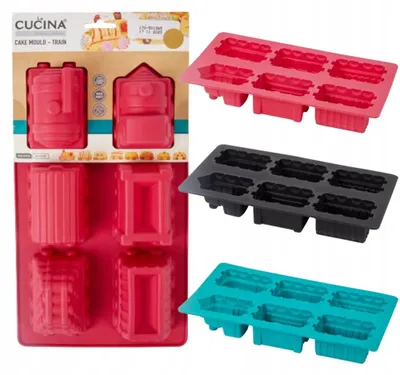 Produktbild von La Cucina Silikon Backform Zug Rosa Kindergeburtstag