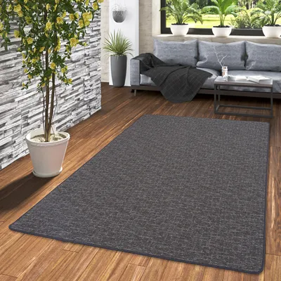 Produktbild von Schlingen Designer Teppich Niva Anthrazit, Größe:400x400 cm
