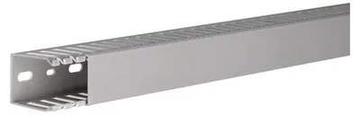 Produktbild von Hager Verdrahtungskanal aus PVC DNG 50x37 mm steingrau, Kabelkanal, Grau, PVC, V0, 37 mm, 2000 mm