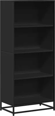 Image de vidaXL Bibliothèque noire 60x35x139 cm Bois composite