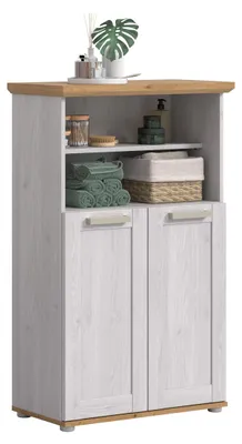 Mittelhoher Schrank Verona 74x116x34 cm, Sibiu-Lärche/Artisan-Eiche