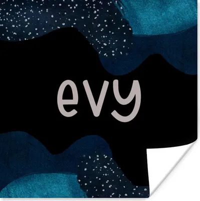 Produktbild von MuchoWow® Poster Evy - Pastell - Mädchen 100x100 cm - Babyzimmer