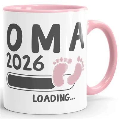 Produktbild von Tasse Schwangerschaft verkünden - Oma 2026 Loading - Geschenk für werdende Omas - Keramik MoonWorks®