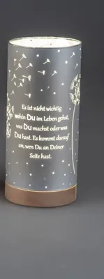 Produktbild von Frühlingsdekoration 1 Stück Deko-Licht 15cm mit Spruch und Timer