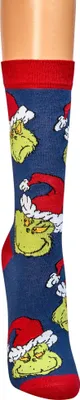 Produktbild von 2 Paar Grinch™ Weihnachtssocken für Damen und Herren Geschenksocken Gr. 42/47