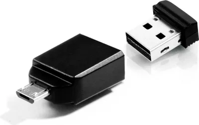 Produktbild von Verbatim USB 32GB 3/10 NANO OTG +1mAd black