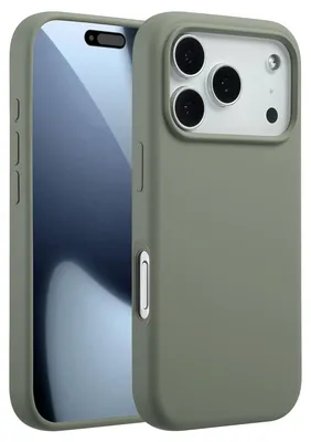 Imagen del producto de Funda de silicona lí­quida con MagSafe para Apple iPhone 17 Pro - Cooper Green
