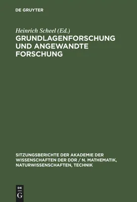 Produktbild von Grundlagenforschung und angewandte Forschung
