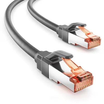 Produktbild von deleyCON 7,5m Cat6 Netzwerkkabel RJ45 Gigabit 1000 Mbit - Grau