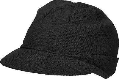 Produktbild von Mil-tec Strickmütze mit Schild, schwarz