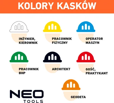 Zdjęcie produktu dla NEO TOOLS Hełm przemysłowy z paskiem podbródkowym, niebieski