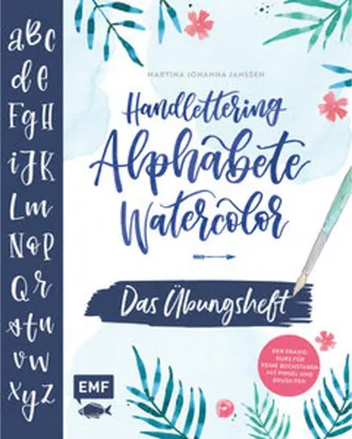 Productafbeelding van Handlettering Alphabete Watercolor -Das Übungsheft