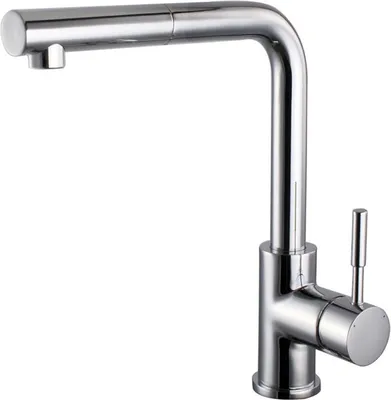 Imagen del producto de Beitz & Walz: Fregadero de cocina AqvaKitchen, acero cromado, con rociador para vajilla y grifo lateral con palanca