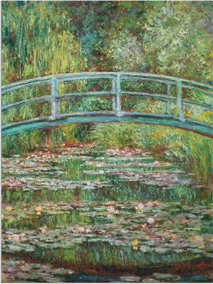 Produktbild von ARTland Wandbild Alu für Innen & Outdoor Japanische Brücke. 1899. Größe: 45x60 cm