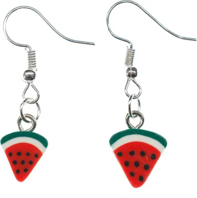 Produktbild von Wassermelone Stück Ohrringe Miniblings Hänger Frucht Obst Melone Melonen Scheibe