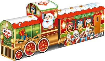 Produktbild von Detský adventný kalendár Mix 3D Vláčik s detskou čokoládou 221g