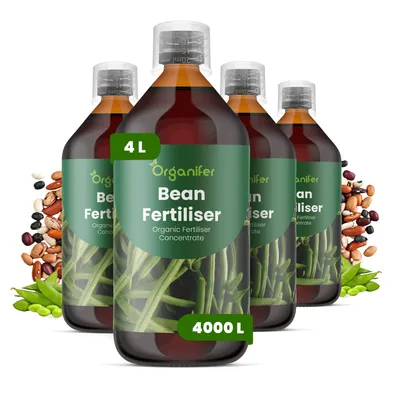Produktbild von Flüssigdünger für Bohnen 5x1L – 2-1-8 NPK – Flüssigdünger Für Gemüse & Hülsenfrüchte – Für Gesunde Pflanzen & Üppige Erträge – Organifer