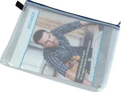 Produktbild von Verschlussbeutel B240xL340mm mit Reißverschluss blau