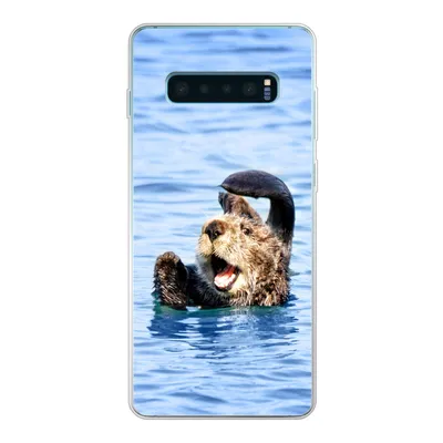 Produktbild von MuchoWow® Handyhülle Schutzhülle Hülle für Samsung Galaxy S10 Lite Seeotter - Lustig - Wasser - Kinder - Jungen - Mädchen - Kind Silikon Softcase Handy Hülle - Schutz