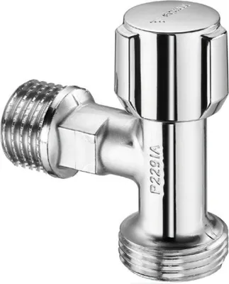 Produktbild von COMFORT Regulier-Anschlussventil 1/2'X 3/4' chrom, platzsparend