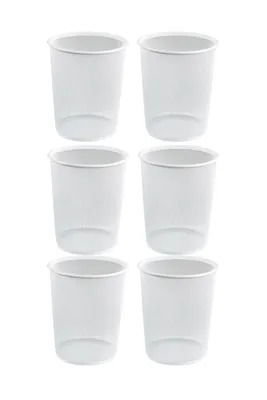 Produktbild von Papierkörbe - 20 Liter - Weiß - Metallgeflecht - 6er Set