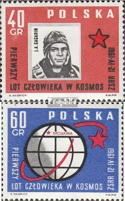 Produktbild von Briefmarken Polen 1961 Mi 1226-1227 (kompl.Ausg.) postfrisch Weltraumflug