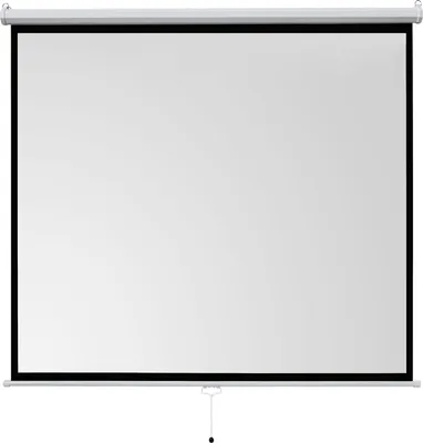Produktbild von celexon basic Rollo-Leinwand 110" | 200x200 cm 1:1 | ausziehbare Full-HD 4K Beamer-Leinwand für Heimkino oder Büro-Präsentationen | Projektionsleinwand geeignet zur Deckenmontage oder Wandmontage