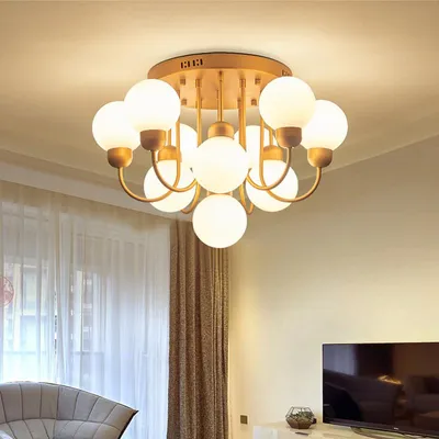 Produktbild von Deckenleuchte XW818-10 Fassung E14 Deckenlampe  Lüster Deckenleuchte Leuchte Hängend