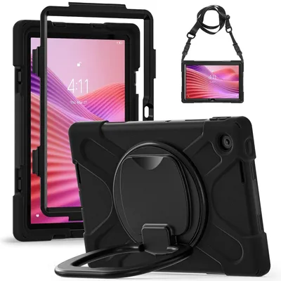 Immagine prodotto di Per Lenovo Tab M10 4th Gen / Tab 10.1 2025 Custodia ibrida in silicone con supporto e tracolla
