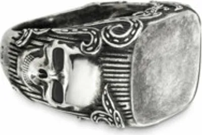 Produktbild von Cai Ring 925/- Sterling Silber matt-oxidiert Totenkopf 41184117719134