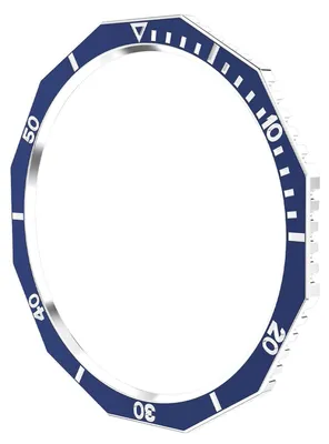 Produktbild von Für Samsung Galaxy Watch 6 Classic 43mm Smartwatch Lünettenring Blau / Silber