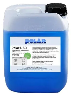 Produktbild von Polar L-MPG Glykol Frostschutzmittel, Propylenglykol 50% Gemisch 5 Liter