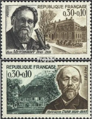 Produktbild von Briefmarken Frankreich 1966 Mi 1554-1555 (kompl.Ausg.) postfrisch Persönlichkeiten