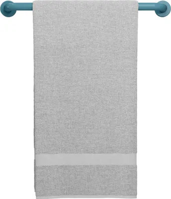 Produktbild von HEWI Badetuchhalter Serie 477, AM:570 m. Rosetten aquablau