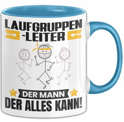 Produktbild von Laufgruppenleiter Tasse Geschenk für Laufgruppenleiter Der Mann Der Alles Kann Geschenkidee zum Geburtstag (Blau)