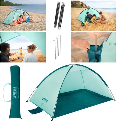 Zdjęcie produktu dla Bestway 68105 - Muszla plażowa - Ochrona przed słońcem Namiot plażowy - Ochrona przed wiatrem - Zielony
