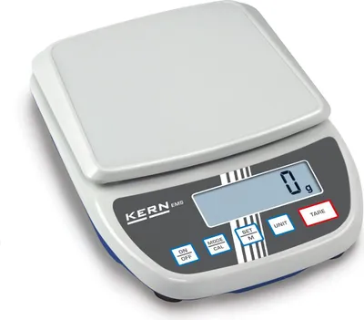 Produktbild von KERN Schulwaage EMS 6K0.1 (Wägebereich 0,1g - 6000 g, Wägeplatte 175x90 mm)
