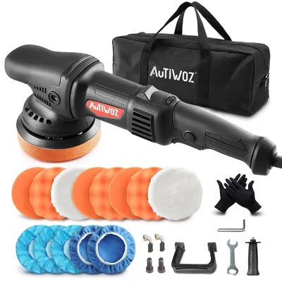 Zdjęcie produktu dla Polerka mimośrodowa - 920 W - 125 mm - Zestaw polerski