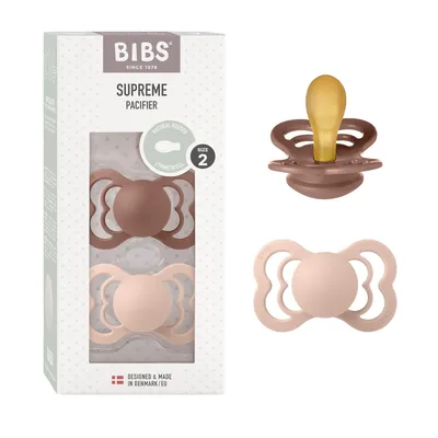 Produktbild von BIBS 270337 Supreme 6-36M Latex-Schnuller, BPA-frei