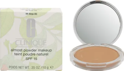 Produktbild von Clinique Almost Powder Makeup SPF 15, Kompaktes Gehäuse, Pulver, Universal, Feuchtigkeitsspendend, Schutz, Gebräunte Haut, Deep