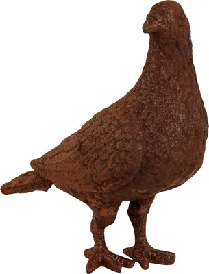 Produktbild von Gartenskulptur Vogel Figur Eisen Garten Rost Eisenfigur Skulptur Vogelschreck