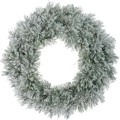 Productafbeelding van Cashmere krans d63h20cm groen/wit Everlands