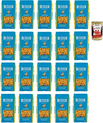 Produktbild von De Cecco Cavatappi N°87, 100% Italienisch Pasta Nudeln 20x 500g + Italian Gourmet Polpa 400g