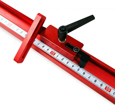 Produktbild von Verstellbarer Führungsschlitten 45 Grad - Aluminiumlegierung 6061 - Werkzeug für die Holzbearbeitung - T-Nutenschiene - Präzise Fertigung - Einfache Bedienung