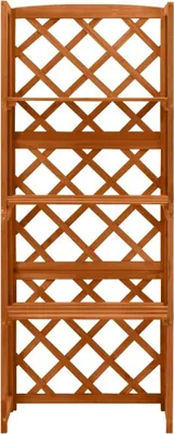 Zdjęcie produktu dla vidaXL Kratka z półkami 55x30x140 cm z litego drewna jodłowego
