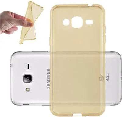 Produktbild von Cadorabo Hülle für Samsung Galaxy J3 2016 Schutz Hülle in Gelb Schutzhülle TPU Silikon Cover Etui Case